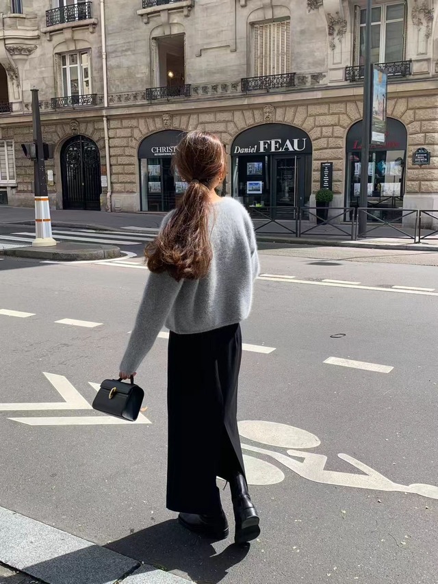 (OUNCE) angora tweed cardigan / 3color