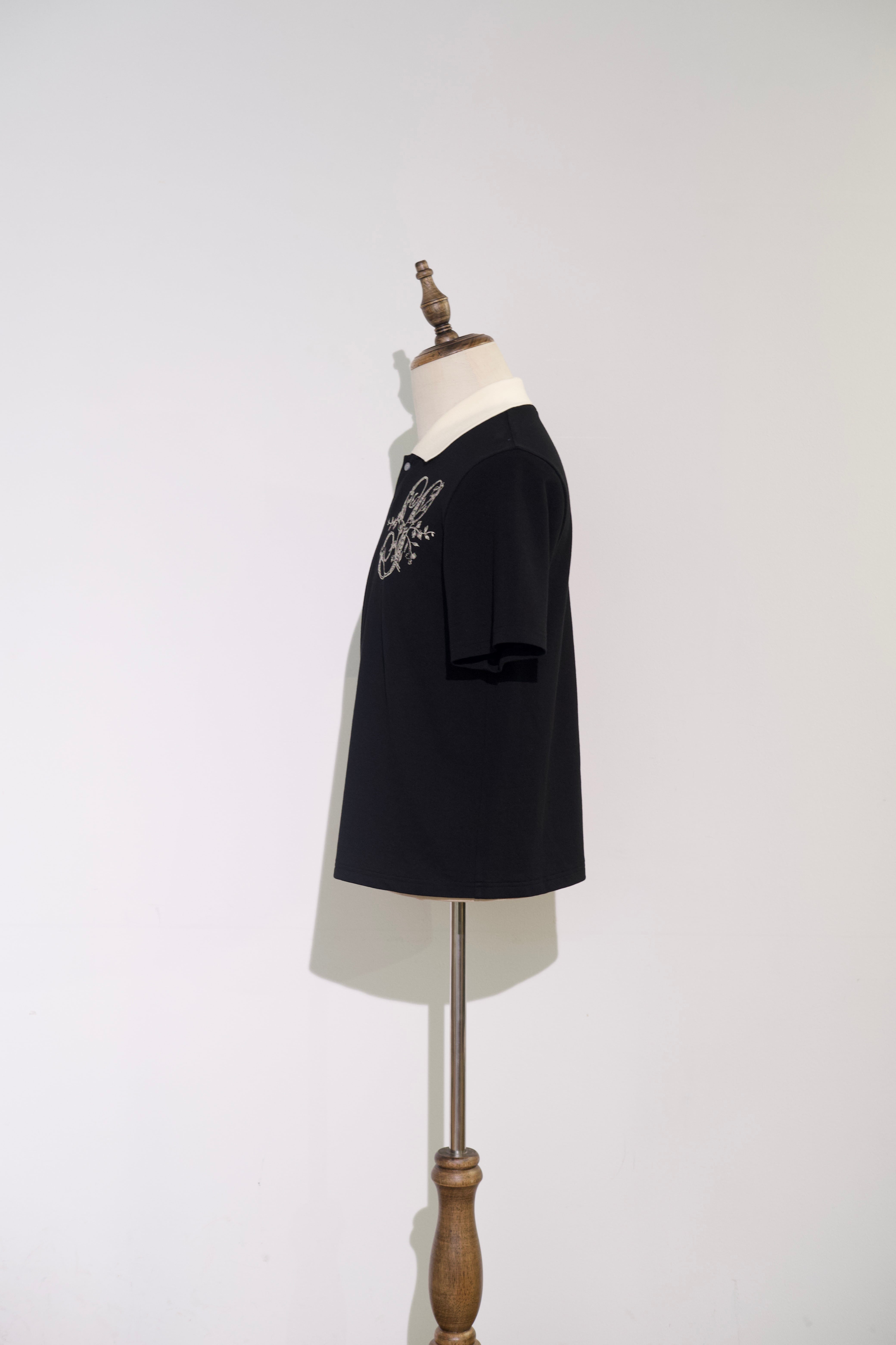 トップス SHINYAKOZUKA POLO JUMPER BLACK トップス SHINYAKOZUKA POLO JUMPER BLACK SHINYAKOZUKA POLO JUMPER
