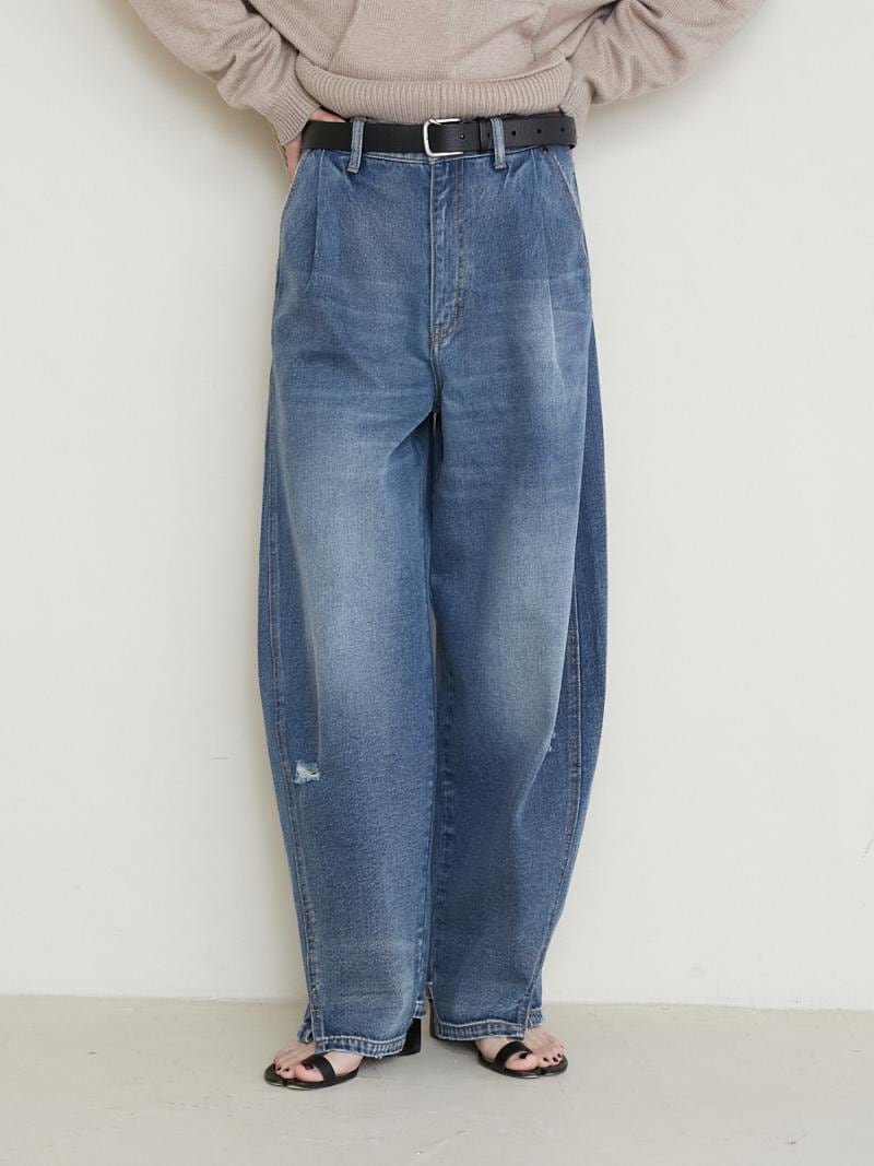 YENN】カーブデニム/CURVED SEAM DENIM PT[Y234-31041QU] | select