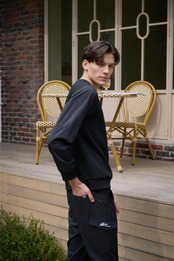 GOXO ゴーエックスオー フックスライスレタリングポケットパンツ ブラック