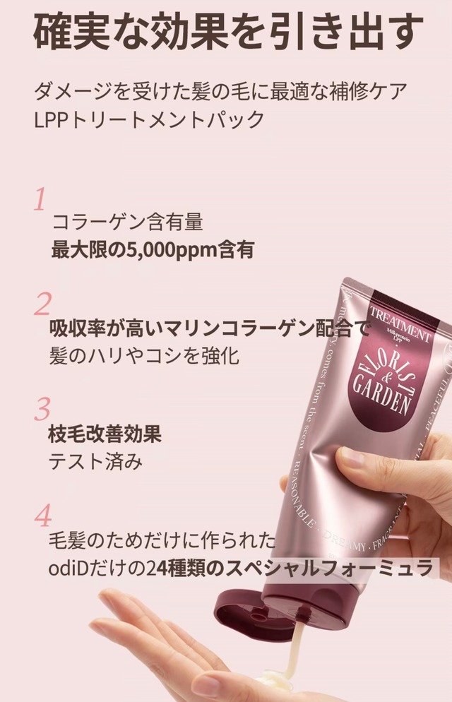 ODID ミルクプロテインLPPトリートメントパック　200ml