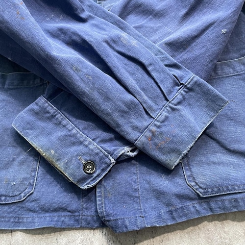 50-60s フランス軍 コットンツイル フレンチワークジャケット 詳細写真8