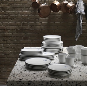 ロイヤル コペンハーゲン ブルーラインクーププレート19cm