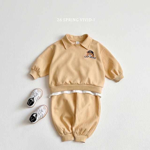 【取寄】vivid-i|bear collar set|ベアカラ—上下|XS-JM|kids&jr|26 spring