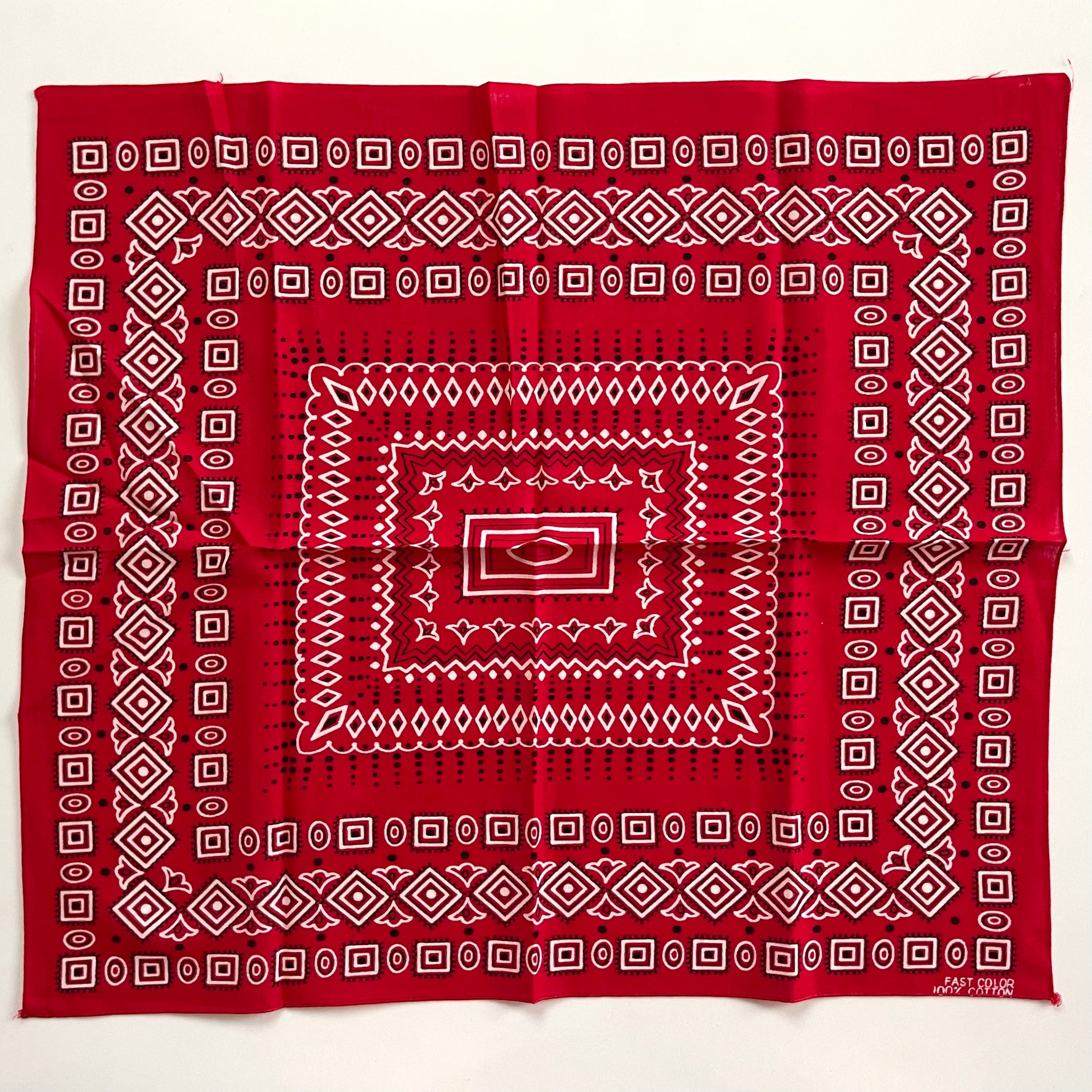 60sヴィンテージバンダナ Bandana ヴィンテージバンダナ 60s- USA製 紺 (S0814) | DUFF