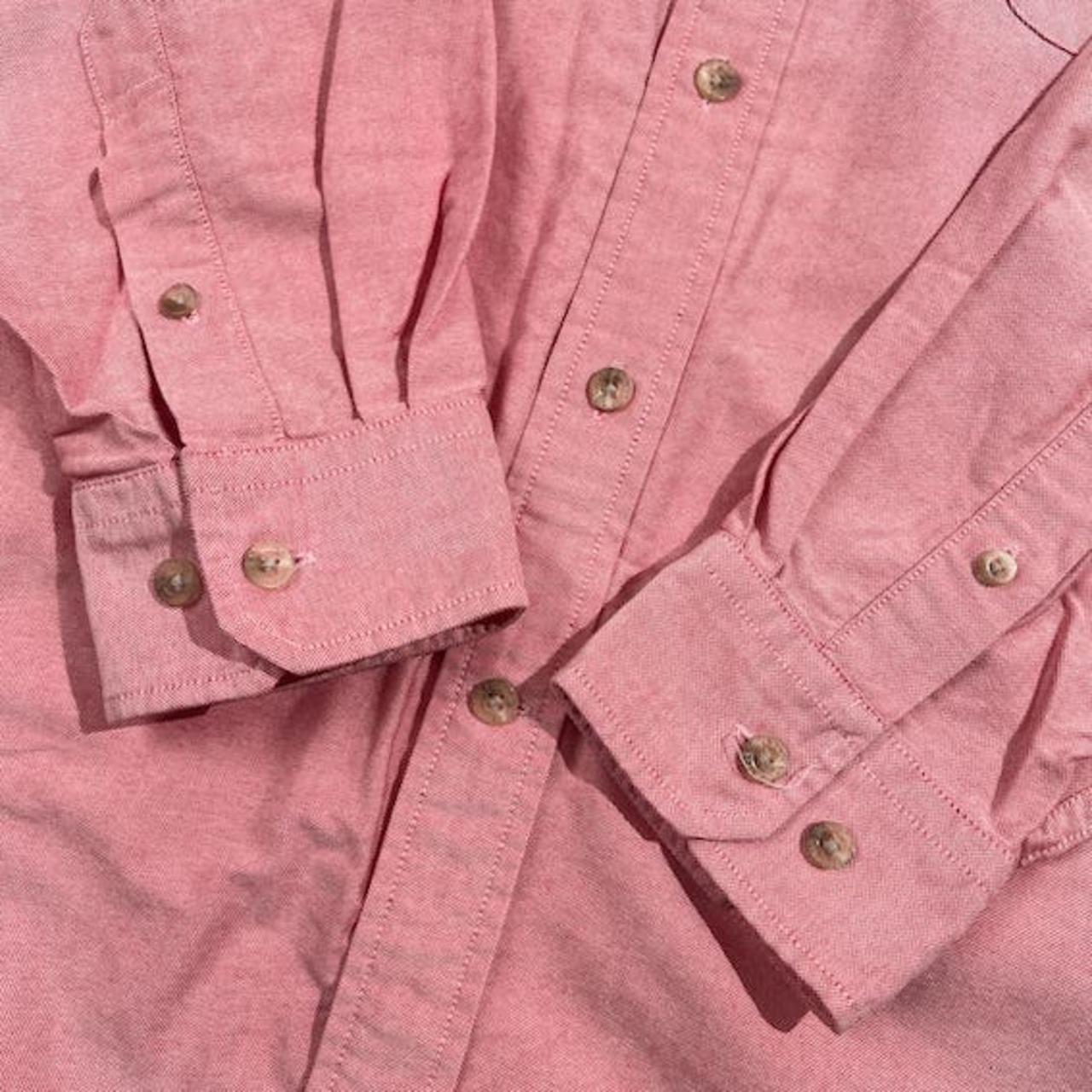 MR.VAN ミスターヴァン オックスフォード BD ボタンダウン 長袖シャツ LL /ピンク レッド系 メンズ アイビー トラッド VAN JAC