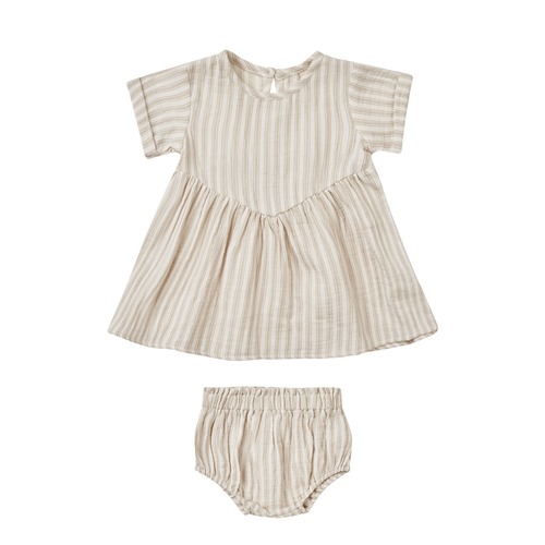 Quincy Mae(クインシーメイ) / 24ss BRIELLE DRESS / VINTAGE STRIPE / 12-18M・18-24M・2-3Y