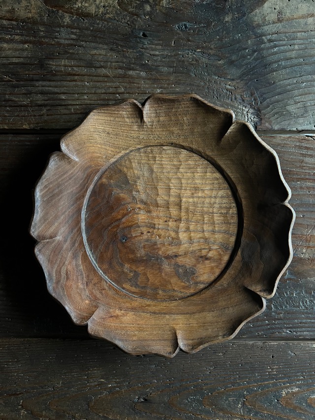 添野順　リム花　Jun Soeno　flower lim plate【5】