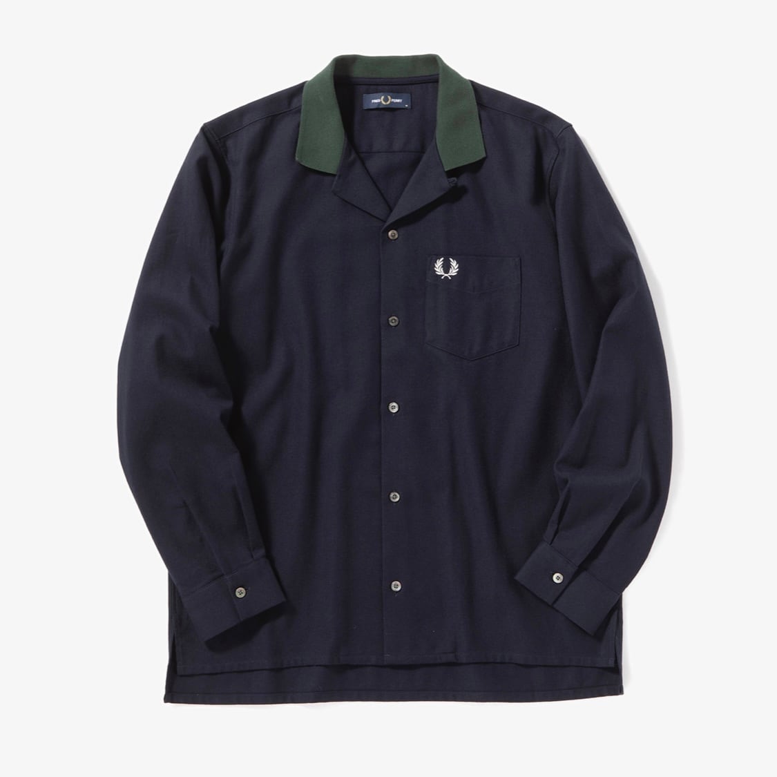 FRED PERRY : Ribbed Collar Revere Shirt | DRYGOODS COMFORT