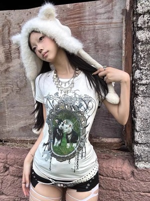 Y2K Rockprint tops