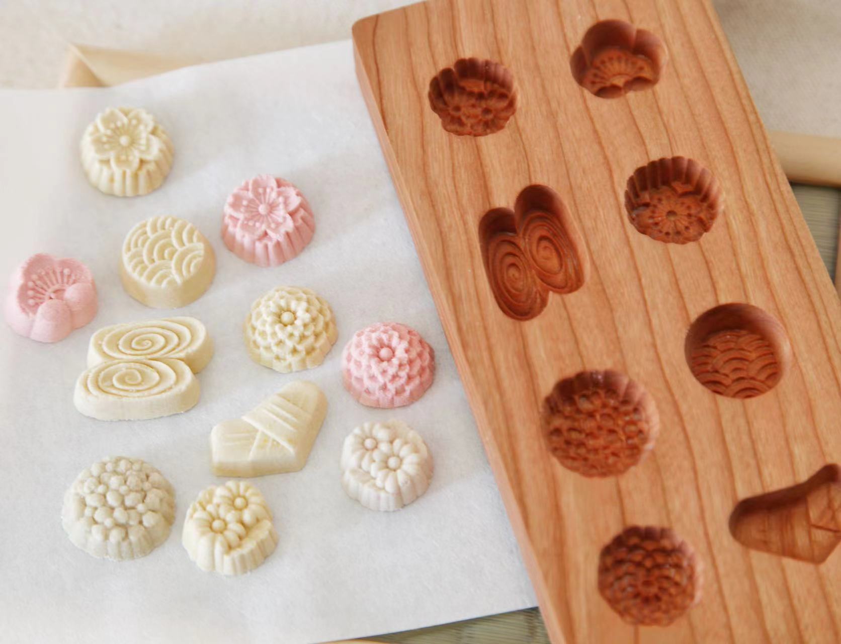 KENNKUNN 和菓子三角 押棒 菊 押し棒 三角べら 三角棒 ねりきり 練り