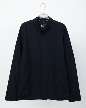 "NIKE GOLF" detachable sleeve fly-front shell jacket