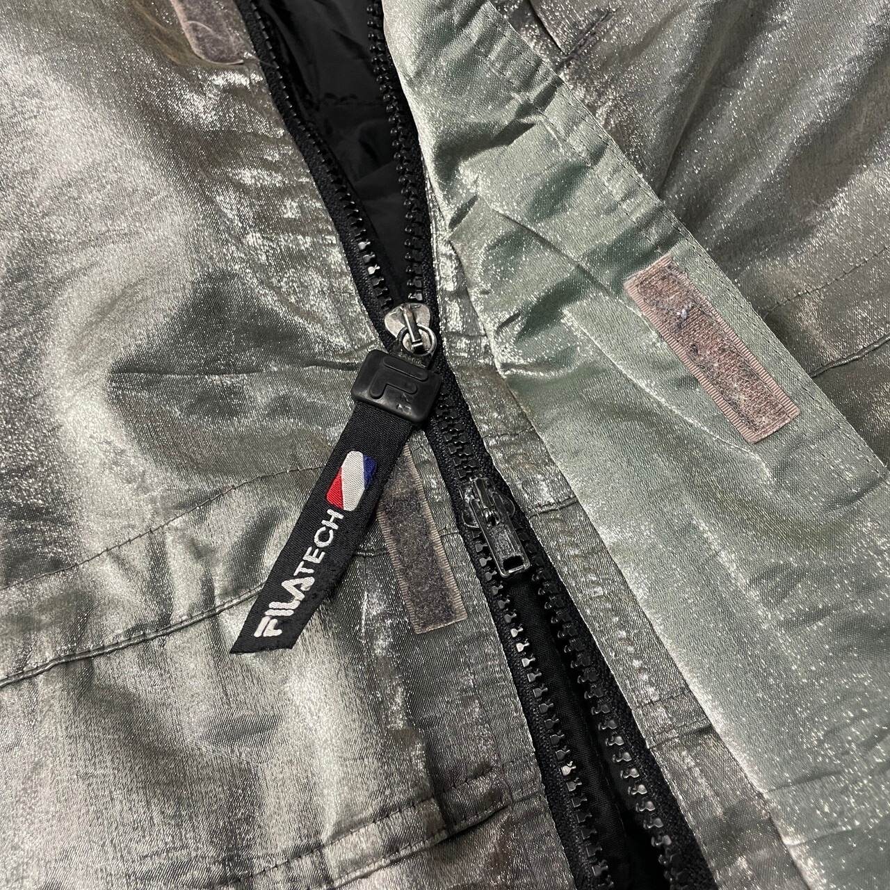 90年代 FILA TECH フィラ シルバーメタリック テックナイロン 