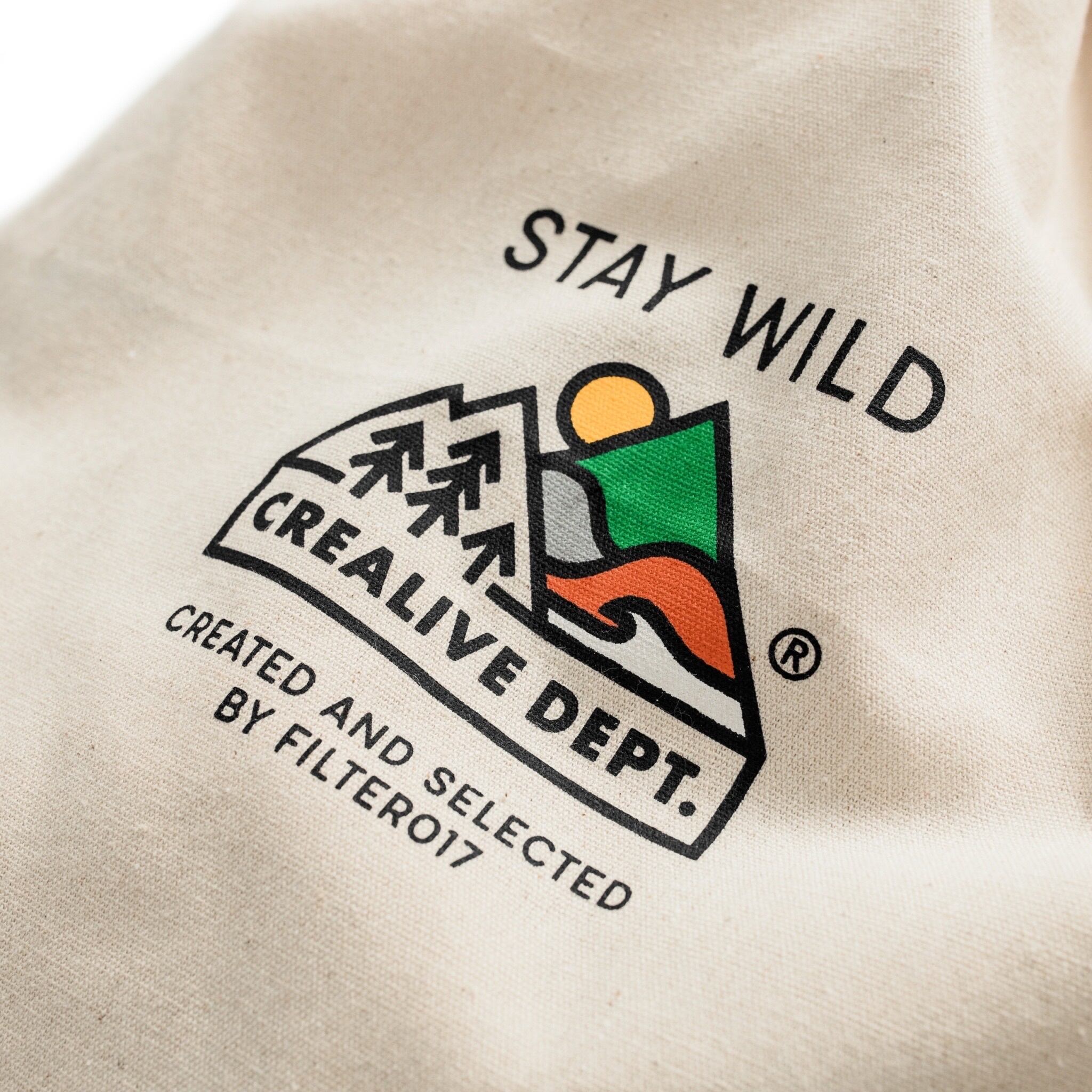 Filter017 クリエライブデパート 巾着袋 頂上ロゴ 大