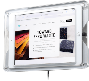 iPad Wall Mount Stand < T7 >  Ideal for Meeting Room Booking Systems | Designed and Manufactured in Japan