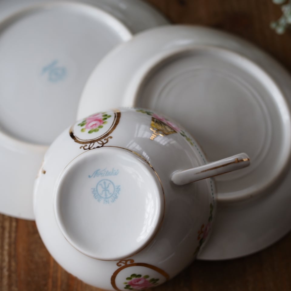 Old Noritake｜オールドノリタケ 薔薇と金彩ガーランド アンティーク