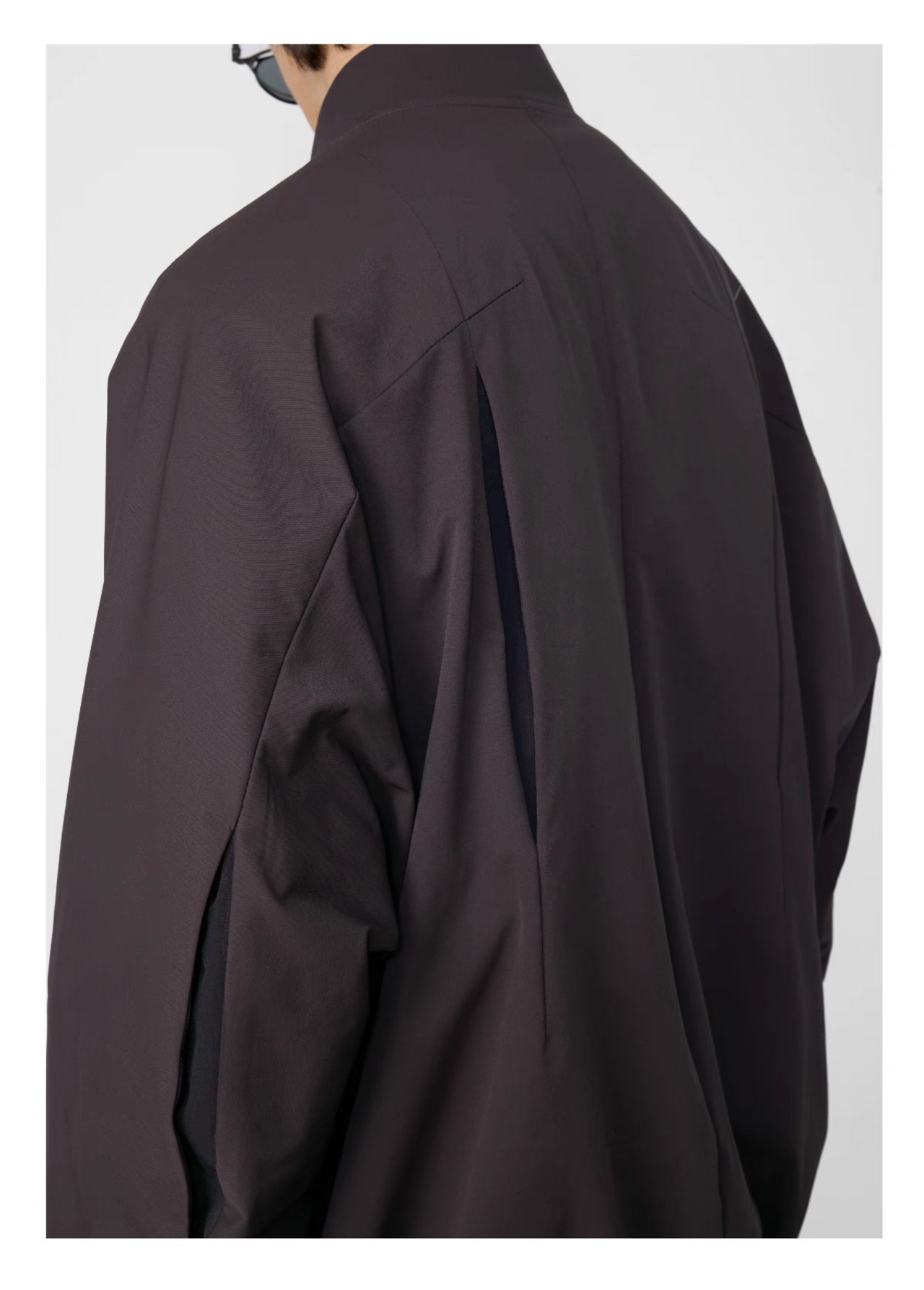 DECESOLO 25SS スプリットラインパッチワーク ボンバージャケット