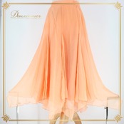 社交ダンス 衣装 スタンダード スカート レッスンウェア レディース オールシーズン 練習着 Sanline サンリーヌ 無地 オレンジ系 清楚 柔らかい スカート 日本製 ファスナー付き 着回し おしゃれ かわいい ダンス練習 スポーツウェア 普段使い 軽量 伸縮性 練習用 お揃い クラシック コスチューム