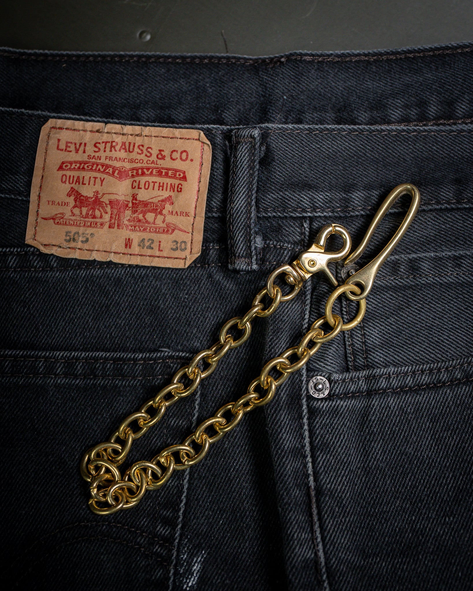 Additive and Line】Wallet Chain Brass WCH-001 新品 ウォレット