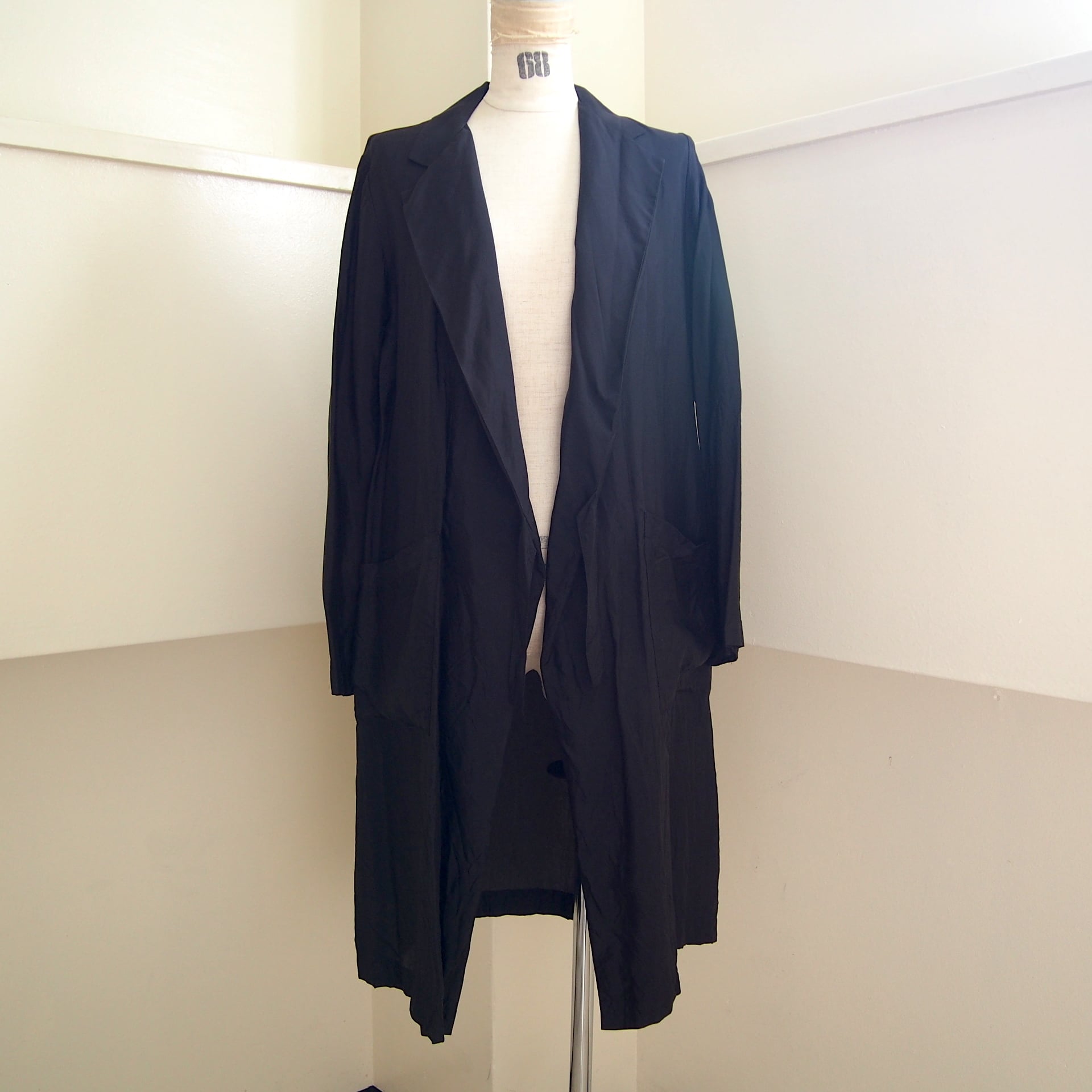 【hippiness】cupro coat（30black） /【ヒッピネス】キュプラコート（30ブラック）