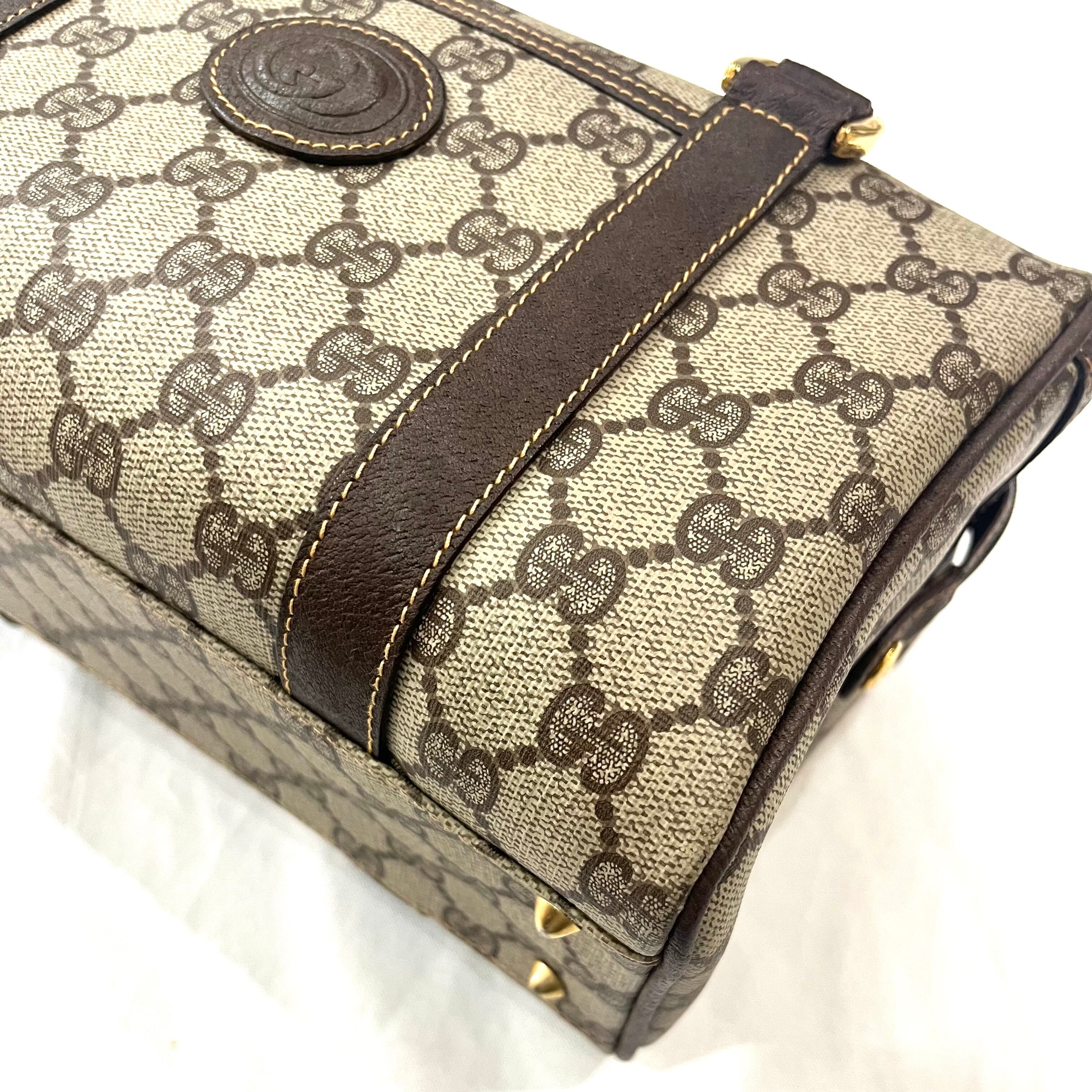 GUCCI】2045 GGスプリーム GG スクエアボストン ハンドバッグ