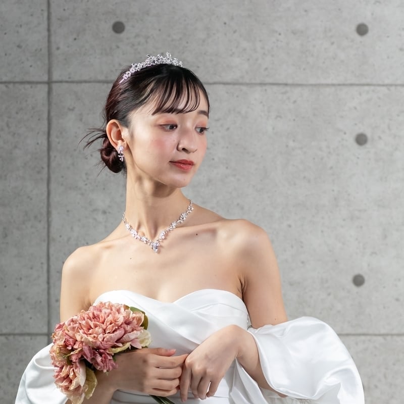 H-248 ウェディング ヘッドドレス【ピュア スイート ティアラ