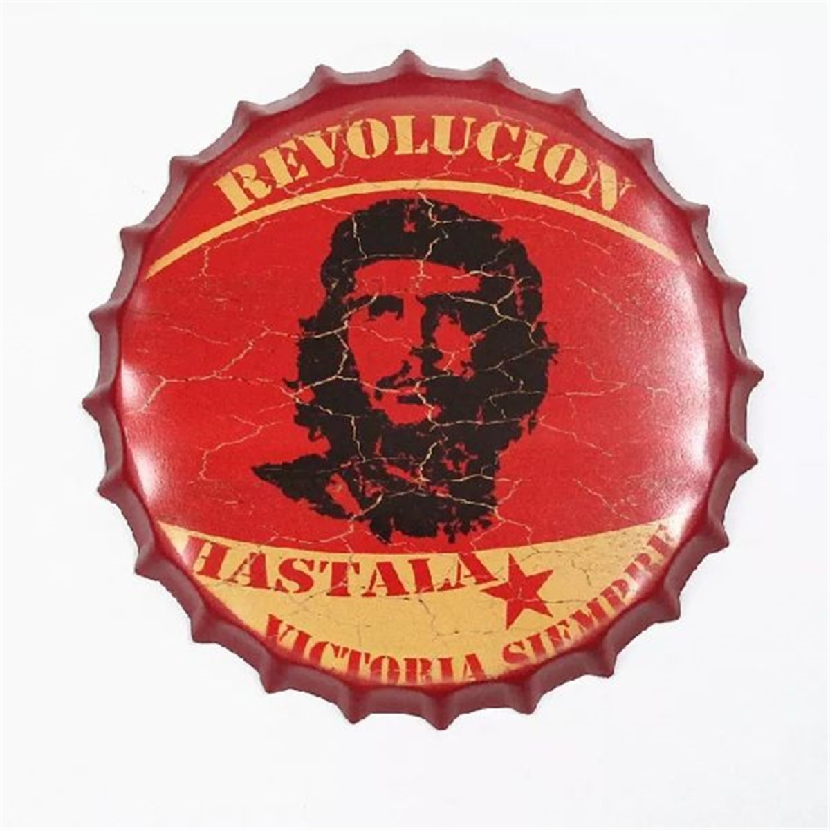 ボトルキャップ型 メタルサイン ブリキ看板 チェ・ゲバラ Che Guevara 