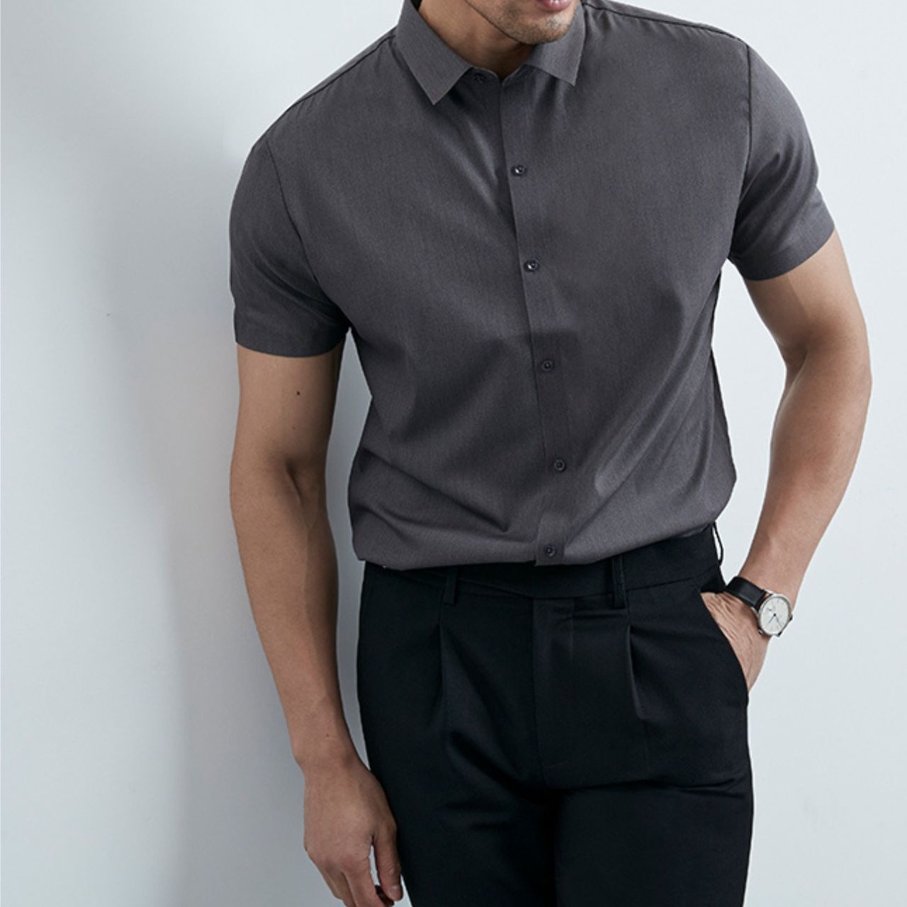 シンプルベーシック半袖シャツ　MT0210002