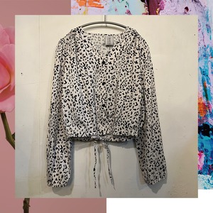 select 21075：leopard blouse