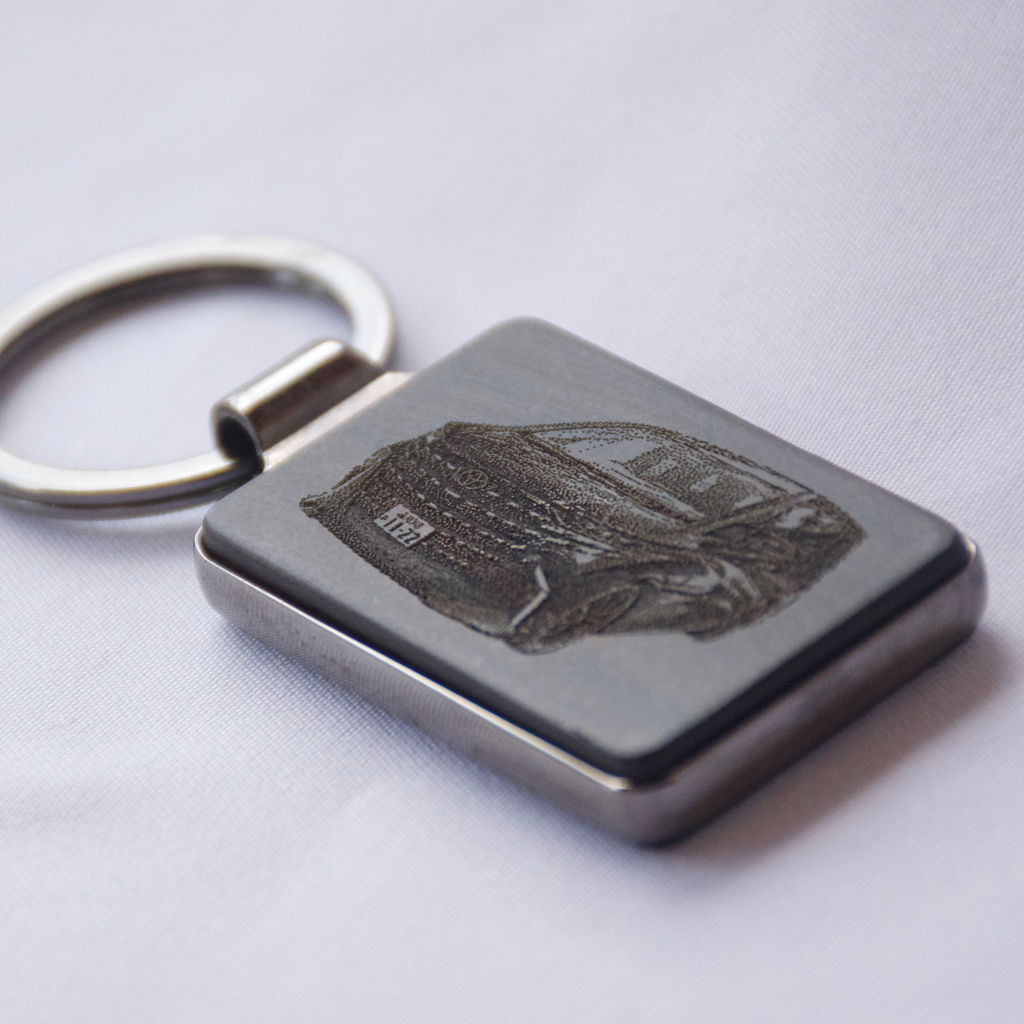 銘木 メタル ナンバープレート wood Key ring 天然木 キーホルダー 車