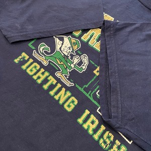 【KNIGHTS】カレッジ ノートルダム大学 NOTRE DAME プリント 半袖 Tシャツ XL オーバーサイズ US古着 アメリカ古着