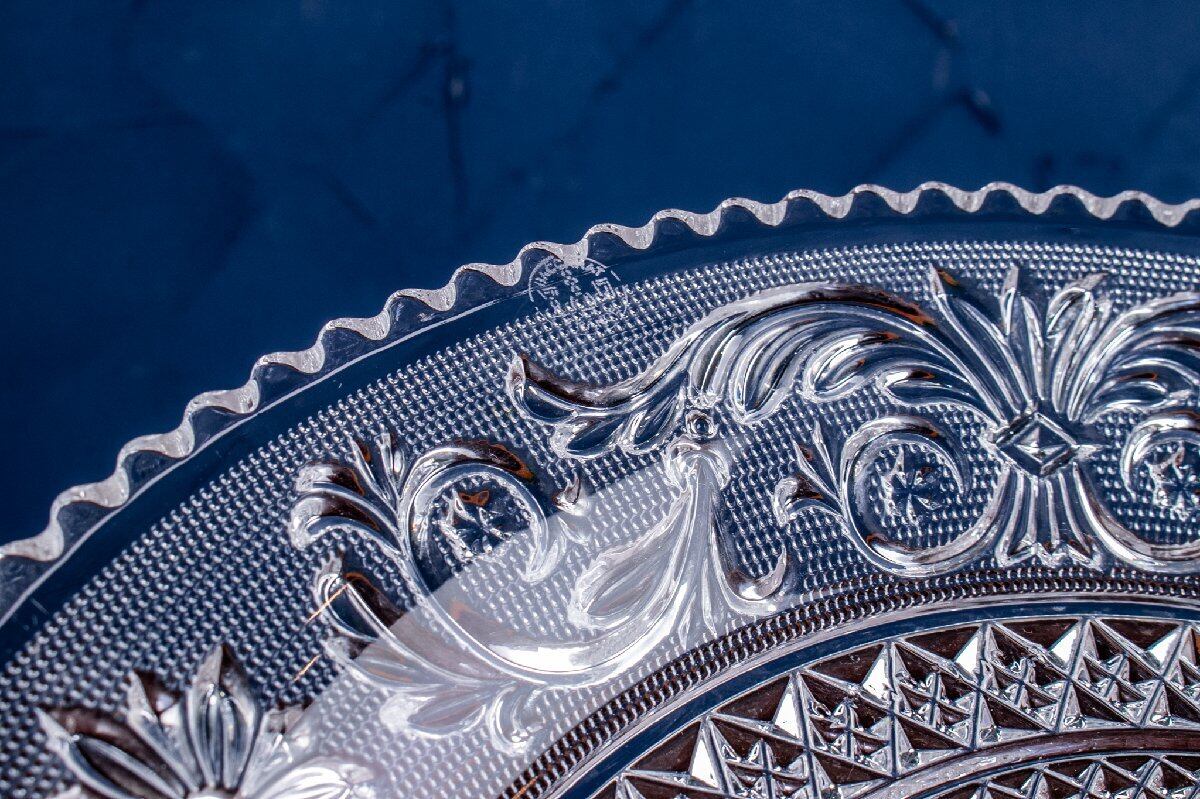Baccarat バカラ アラベスク プレート 径24cm クリスタルガラス 箱付