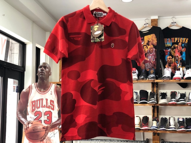A BATHING APE CAMOUFLAGE POLO SMALL SS IJ1247