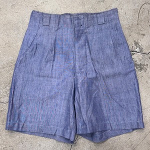 1950s FRENCH NAVY SAILOR LINEN SHORTS