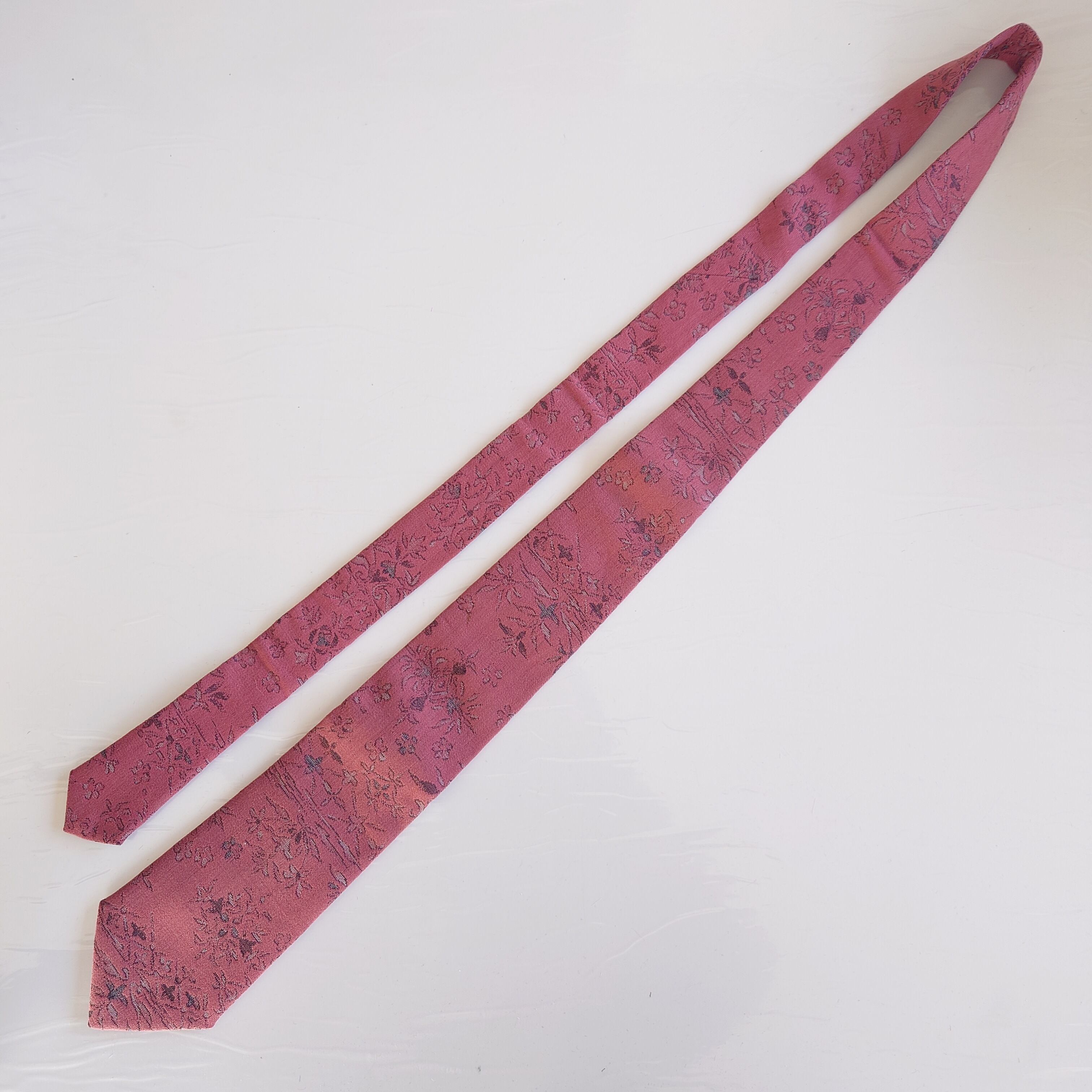 ネクタイ tie 和柄 Japanese フォーマル カジュアル ピンク 着物リメイク kimono