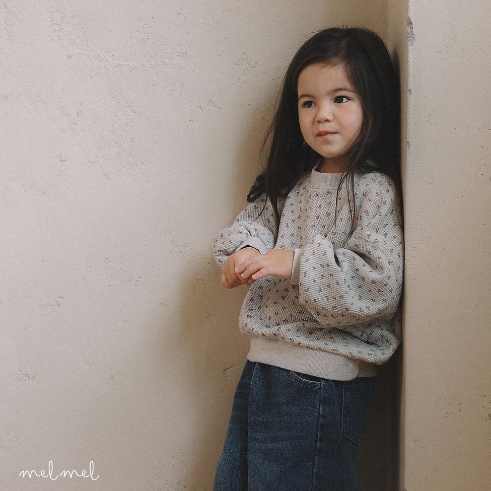 【2点送料無料】«予約»«mel mel» フラワーワッフルmtm 2colors