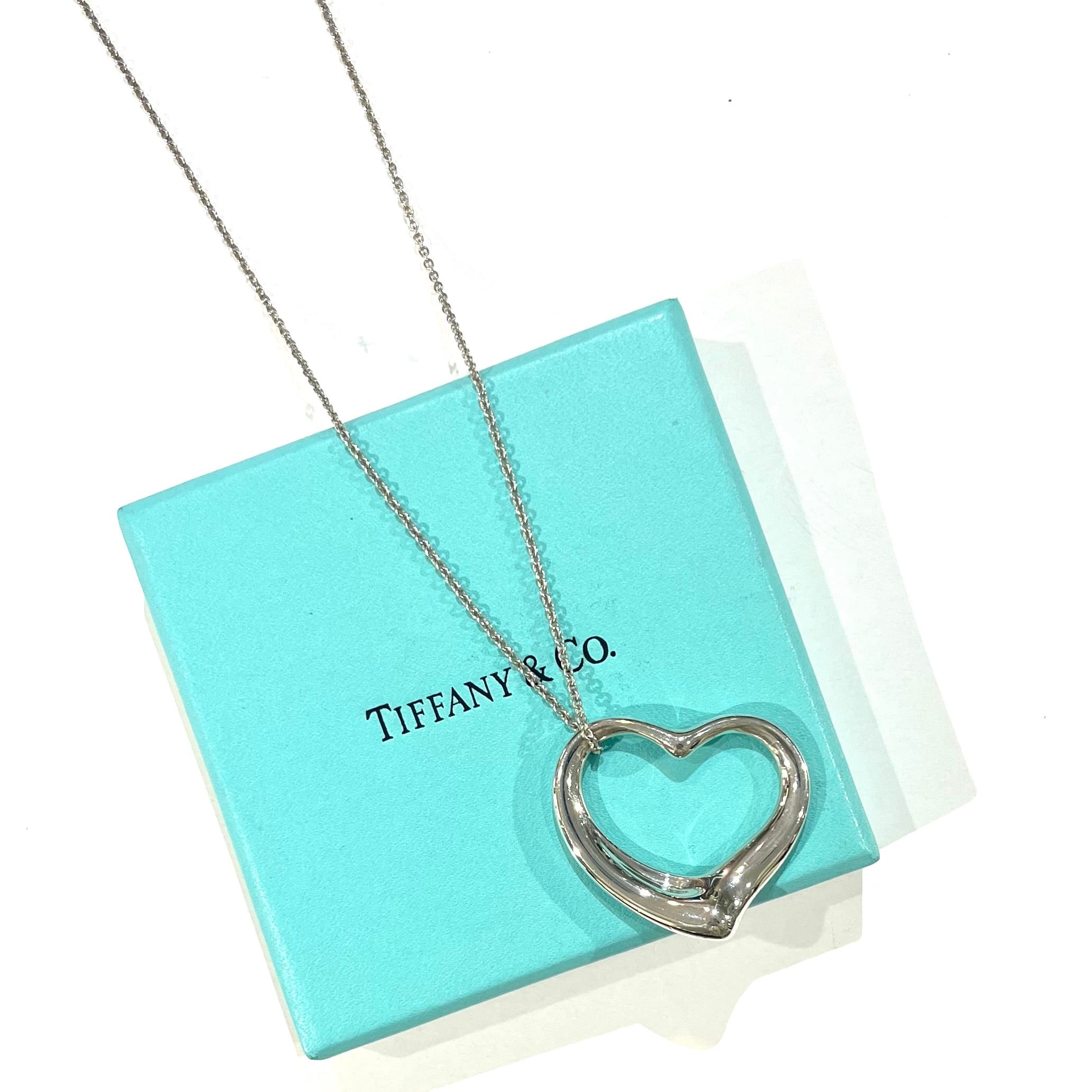 Tiffany & Co] ティファニー オープンハート ペンダント 11mm (Tiffany