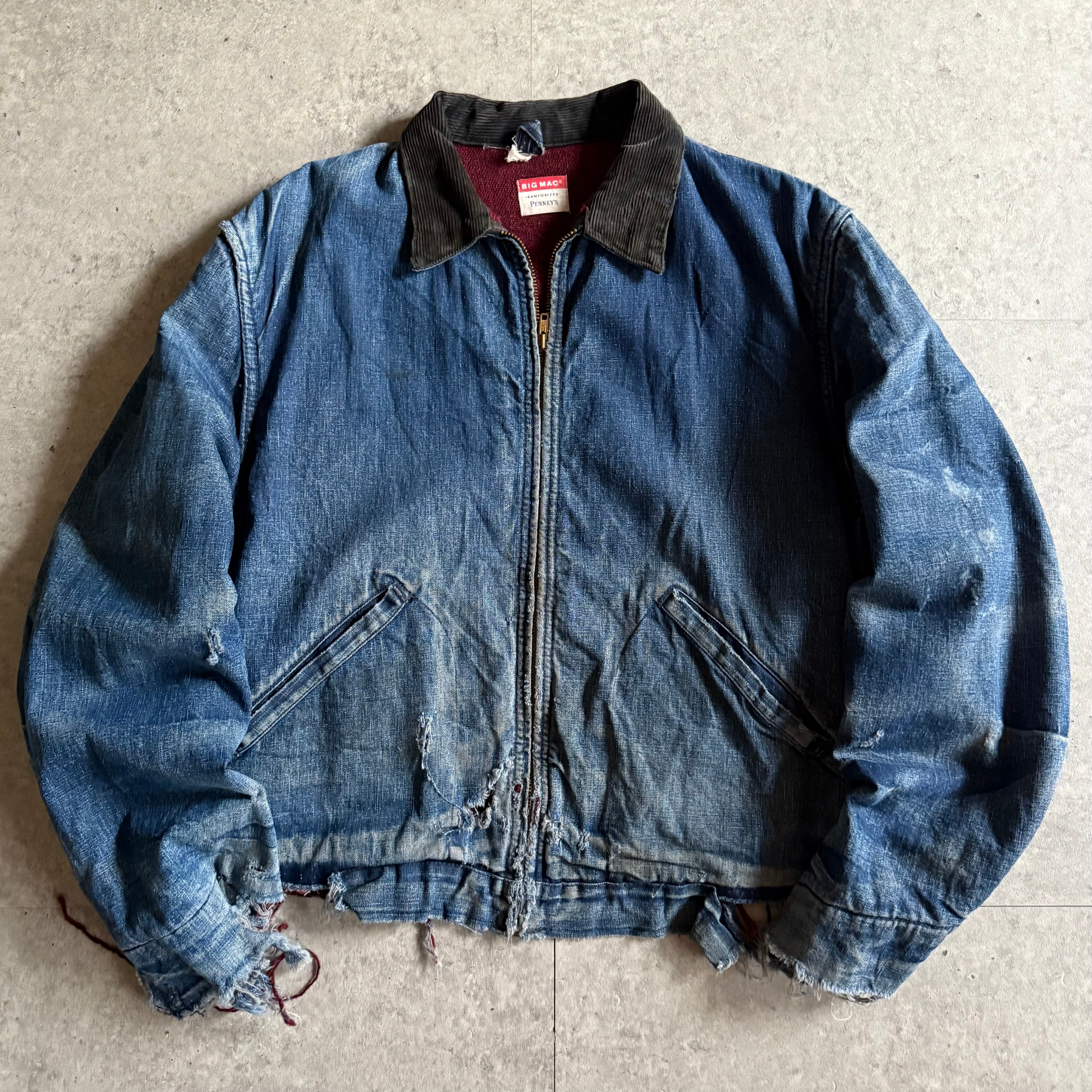 1960s BIG MAC "BORO" Denim Jacket 40位 Z275