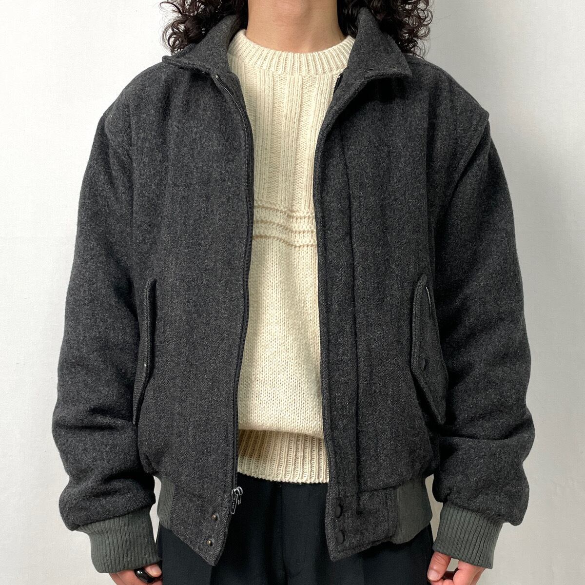 vintage コーデュロイ襟 ブルゾン ノームコア シティボーイ アメカジ 