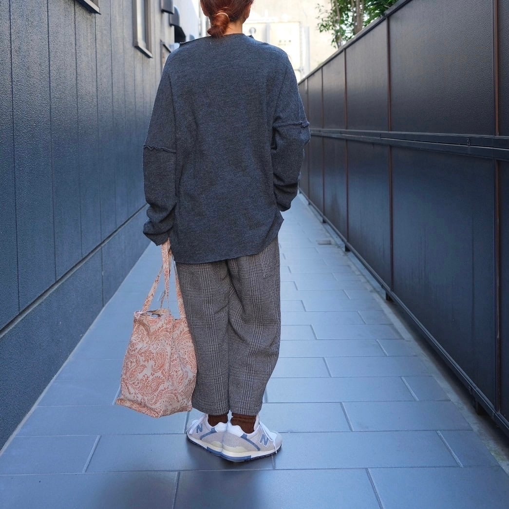 koton(コトン) グレンチェック バックワードパンツ brown | Debby