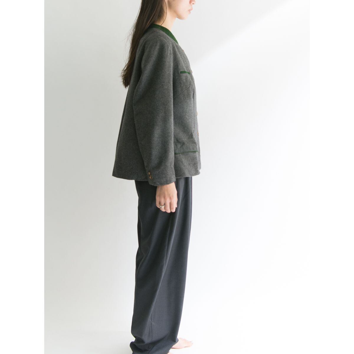 【SALZBURGER DIRNDL LOOK】100% Pure new wool coat outer （ウールメルトンコート ショート アウター）10a