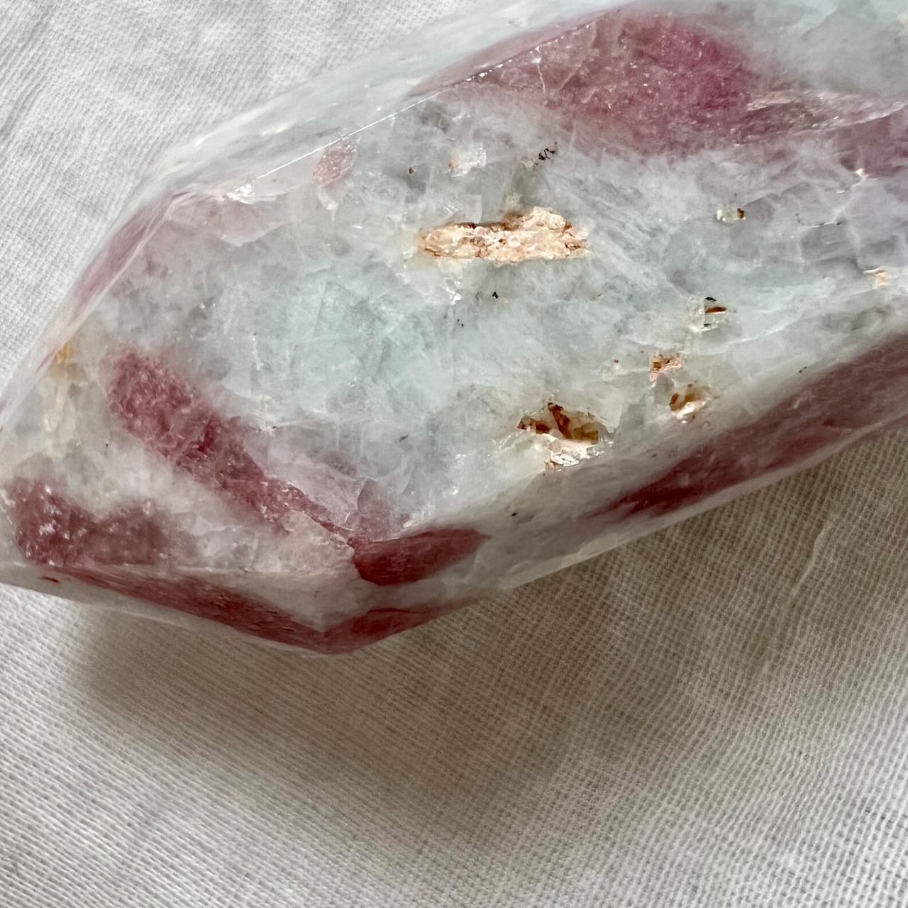 ピンクトルマリン＊パープルマイカ＊タワー3＊天然石インテリア＊置き物