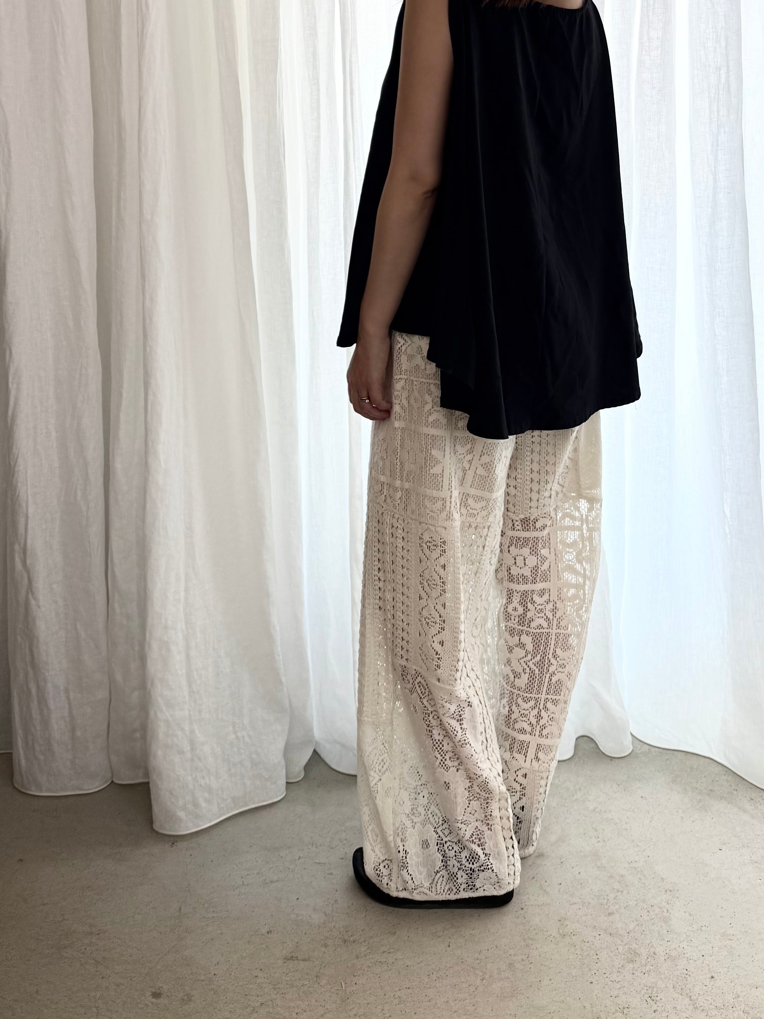 ladies / random lace pants 〔ランダムレースパンツ〕