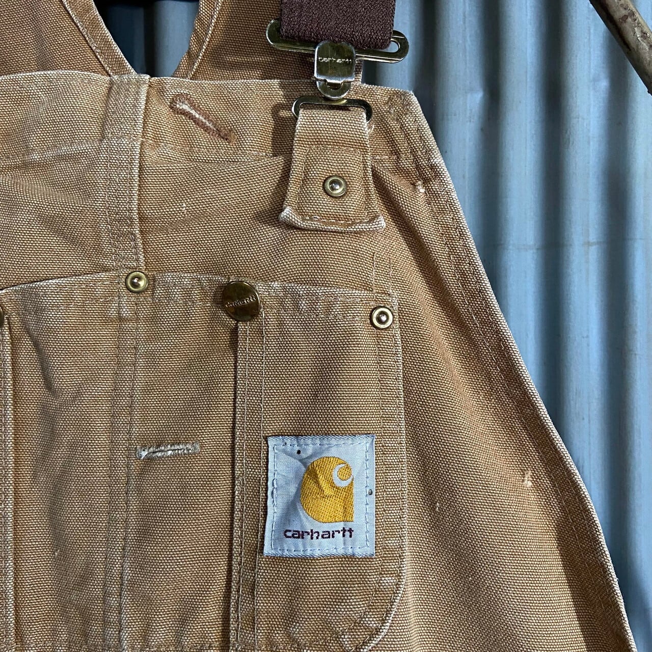 90年代 USA製 Carhartt カーハート ダック地 オーバーオール 90年代 USA製 Carhartt カーハート ダック地 オーバーオール