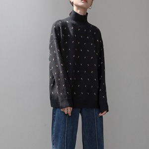 Dot High-neck Knit T4132