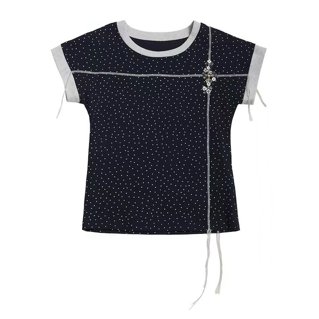 [Two Days off] Star Two-Piece Short Sleeve T-shirt