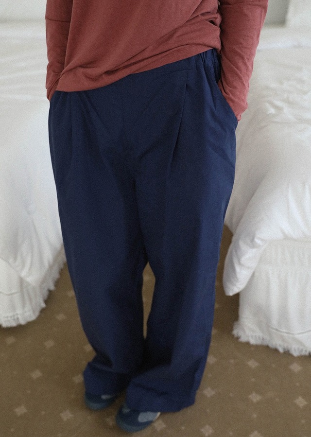 【取寄】mardi amber｜cotton wide pants (adult)｜コットンワイドパンツ(大人)｜FREE｜mom｜26 autumn