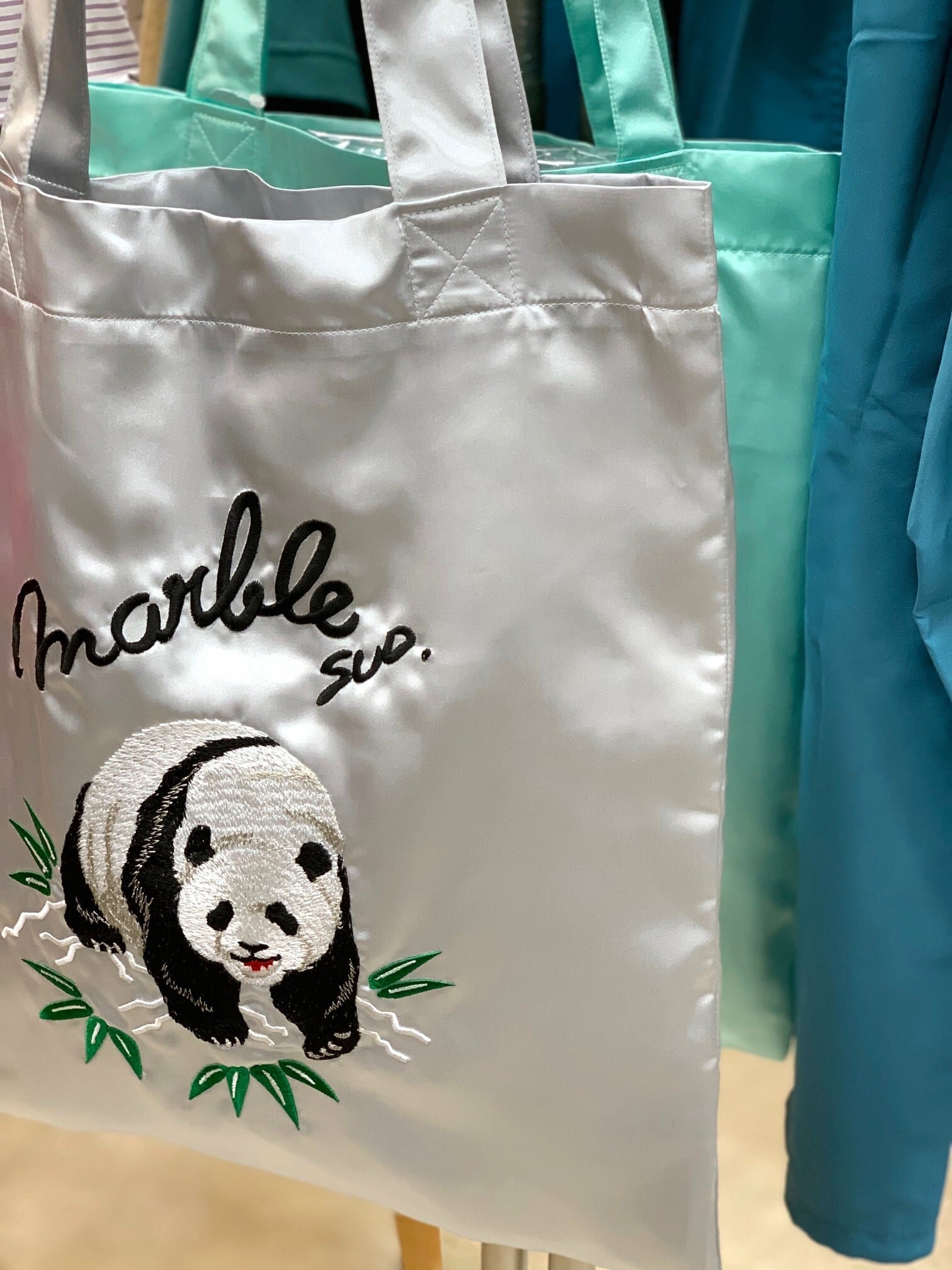 marble SUD(マーブルシュッド) EMBパンダ・EMBウサギ　サテントートバッグ | marbleSUD,HEAVENLY　 Natural&Casual レベール powered by BASE