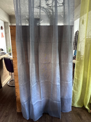 リトアニアリネンシースルーカーテン / plum