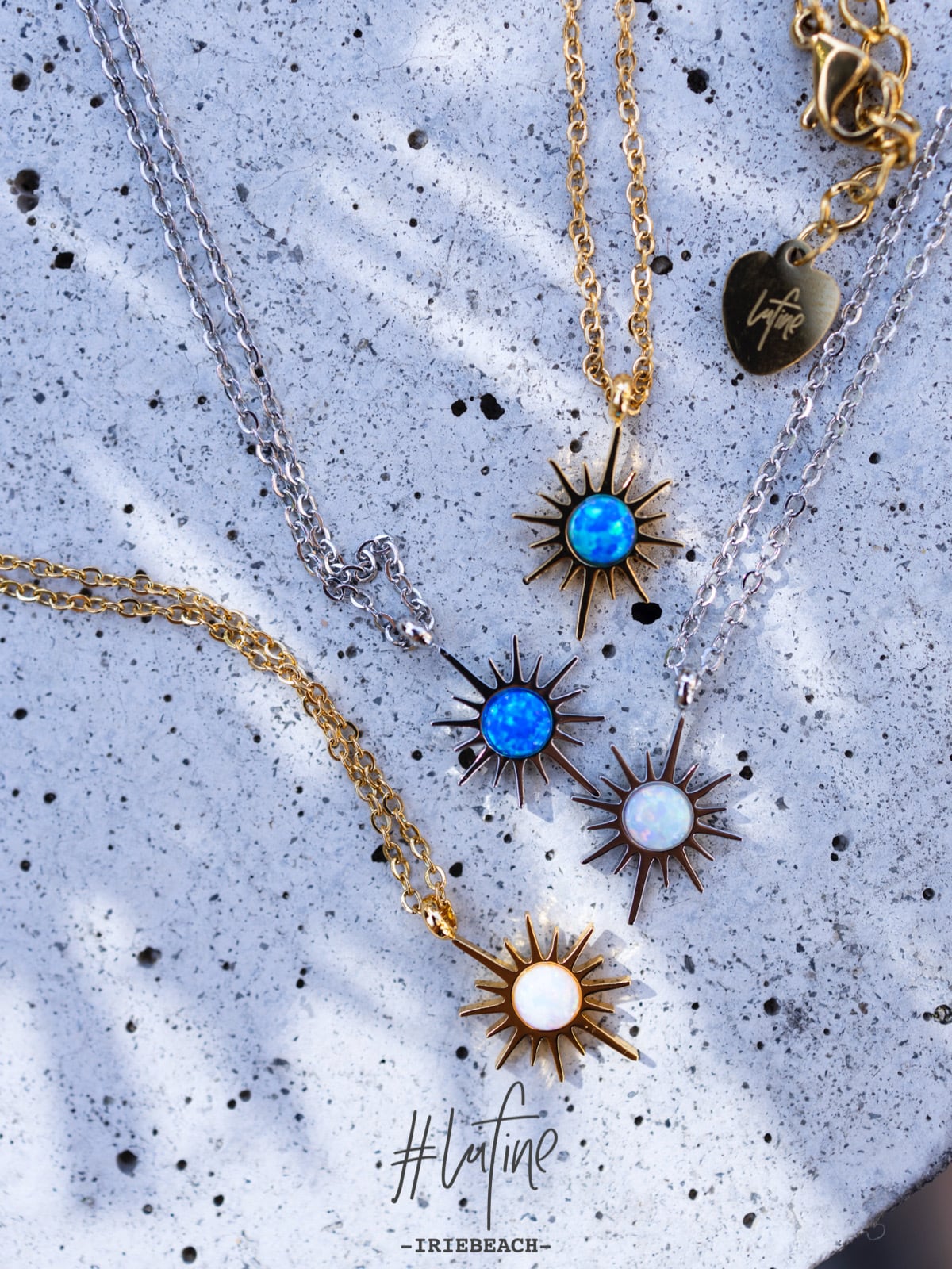 lufine】sunrise opal necklace | IRIEBEACH